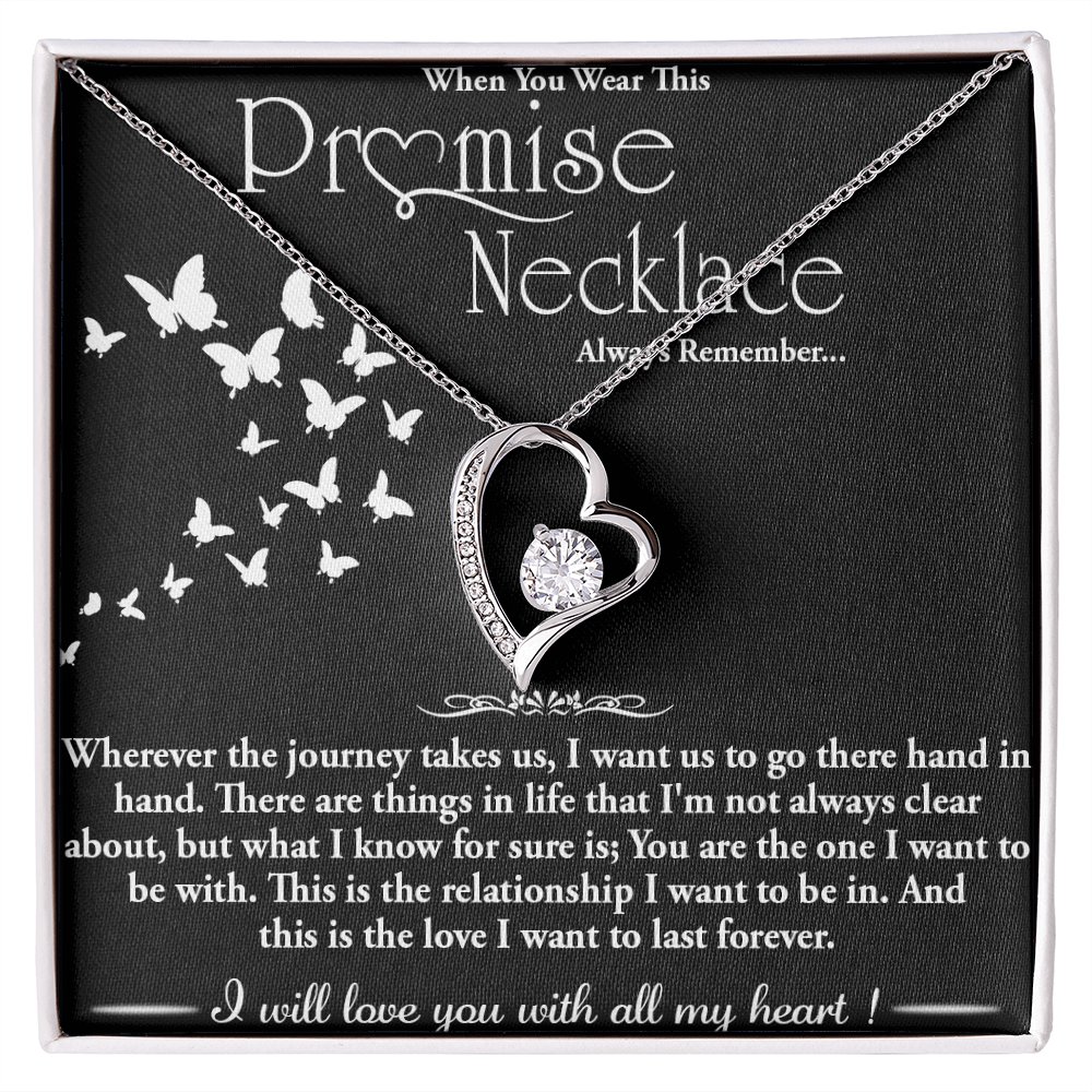 To my Wife - Forever love  Necklace -Hand in Hand