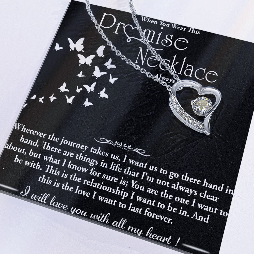 To my Wife - Forever love  Necklace -Hand in Hand