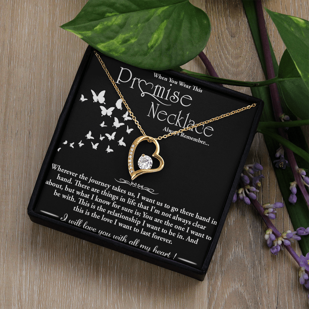 To my Wife - Forever love  Necklace -Hand in Hand