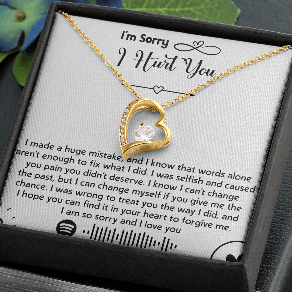 To my Wife [girl friend] -Forever love  Necklace-I'm So Sorry I Hurt You