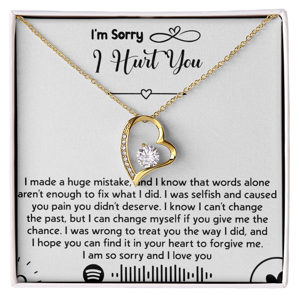 To my Wife [girl friend] -Forever love  Necklace-I'm So Sorry I Hurt You