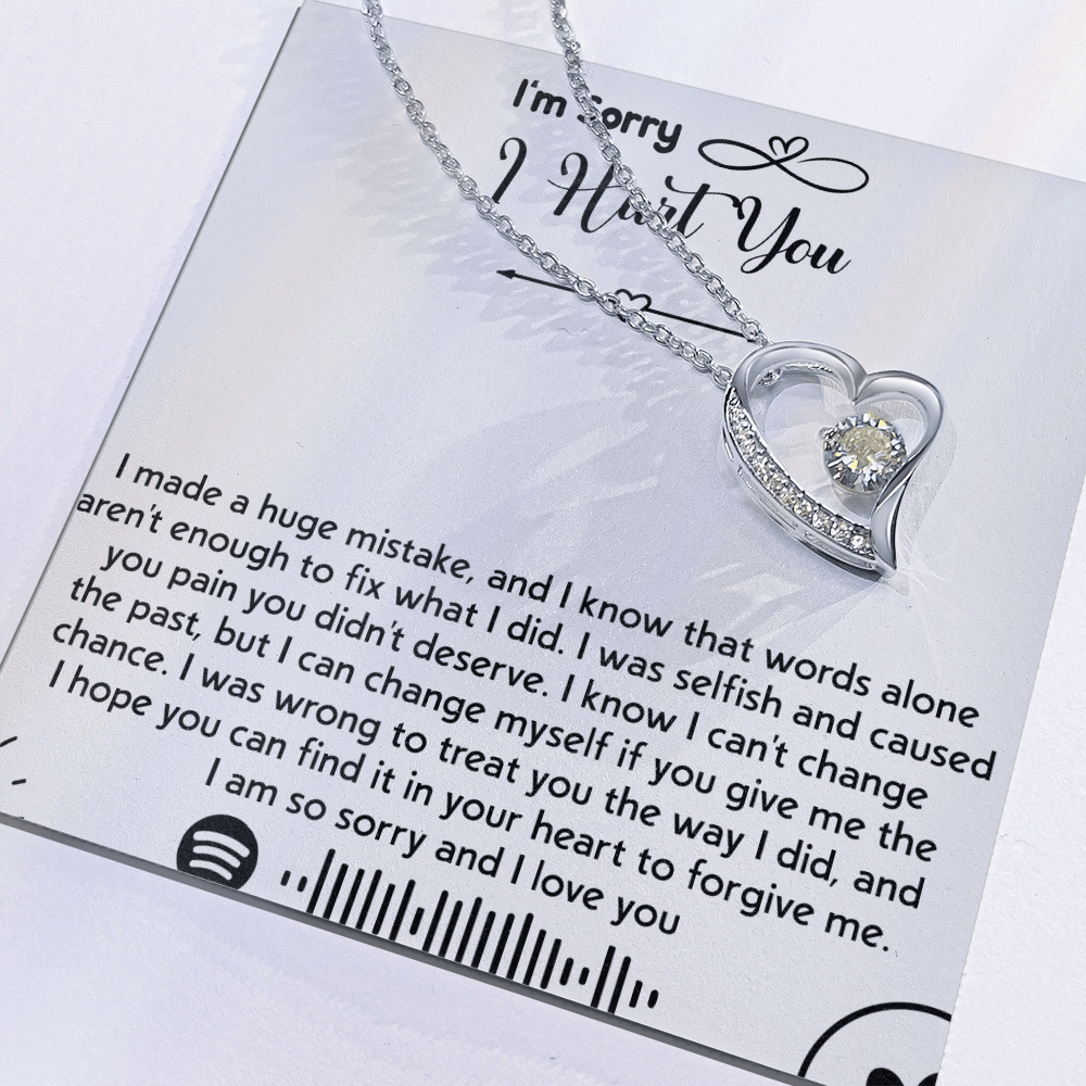 To my Wife [girl friend] -Forever love  Necklace-I'm So Sorry I Hurt You