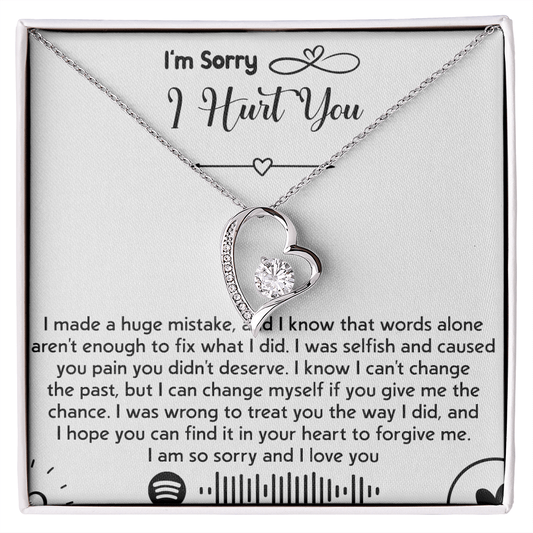 To my Wife [girl friend] -Forever love  Necklace-I'm So Sorry I Hurt You