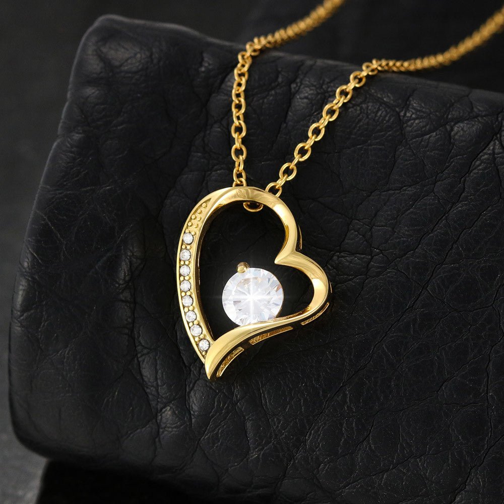 To My Wonderful Mom Forever Love Necklace - "Honor You on My Birthday" Gift from Daughter