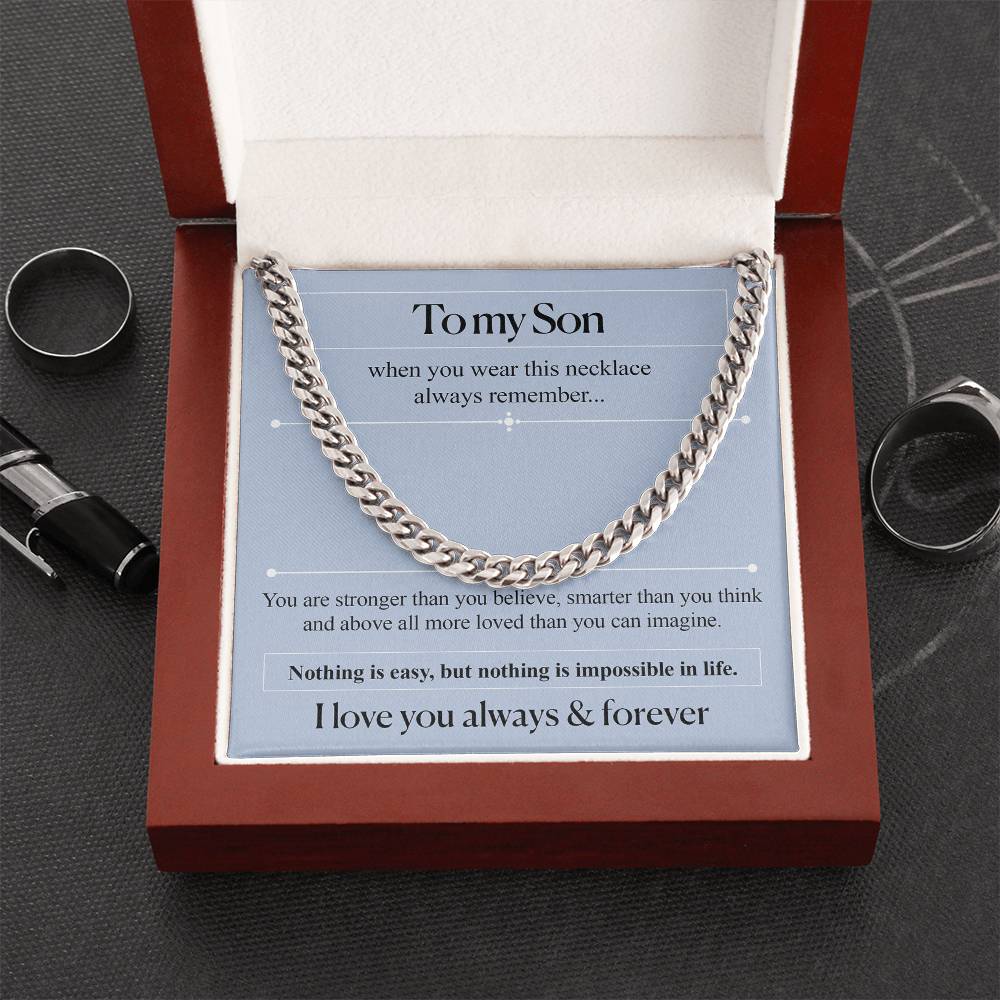 To my Son - Cuban Chain