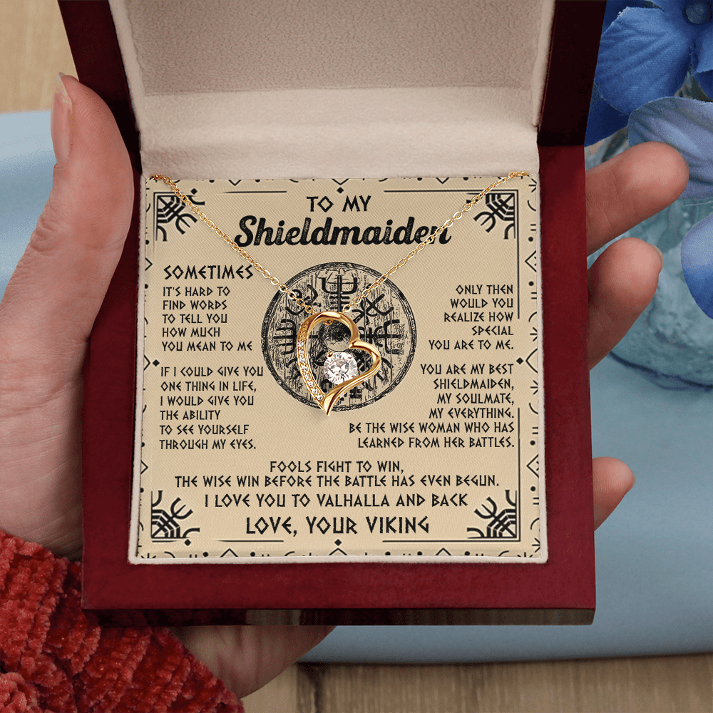 Viking Gift for Your Shieldmaiden-Forever Love Necklace-"My Everything" Shieldmaiden