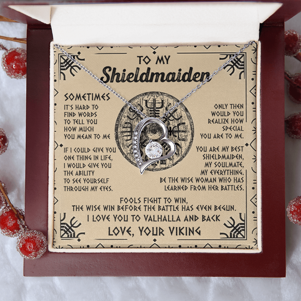 Viking Gift for Your Shieldmaiden-Forever Love Necklace-"My Everything" Shieldmaiden