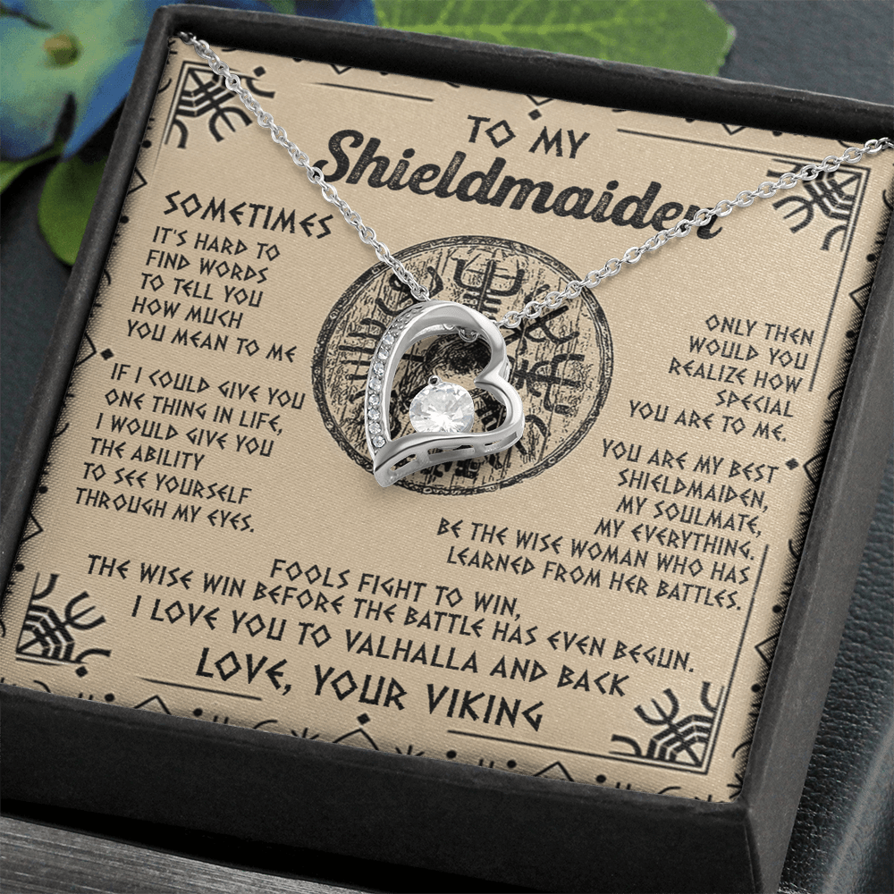 Viking Gift for Your Shieldmaiden-Forever Love Necklace-"My Everything" Shieldmaiden