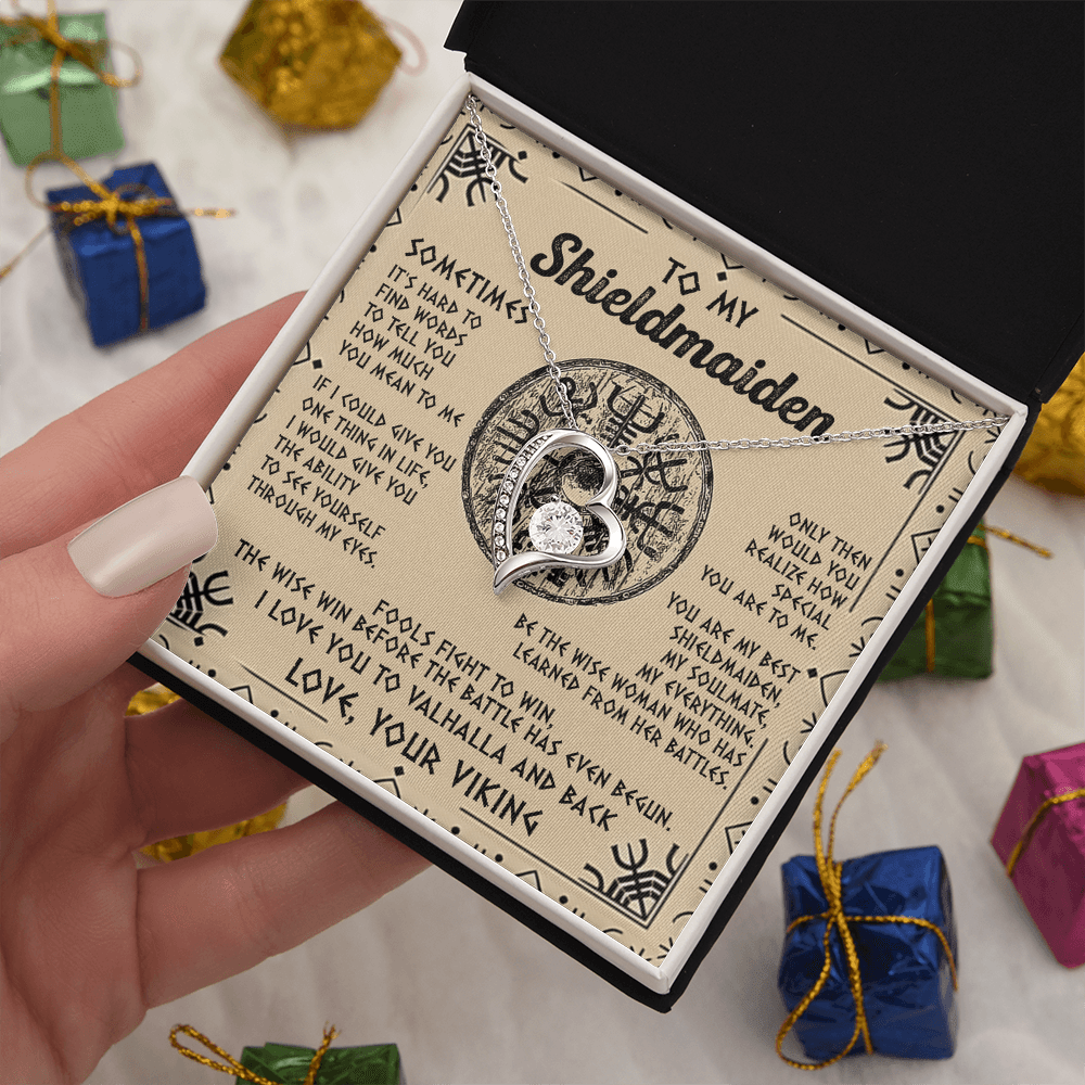 Viking Gift for Your Shieldmaiden-Forever Love Necklace-"My Everything" Shieldmaiden