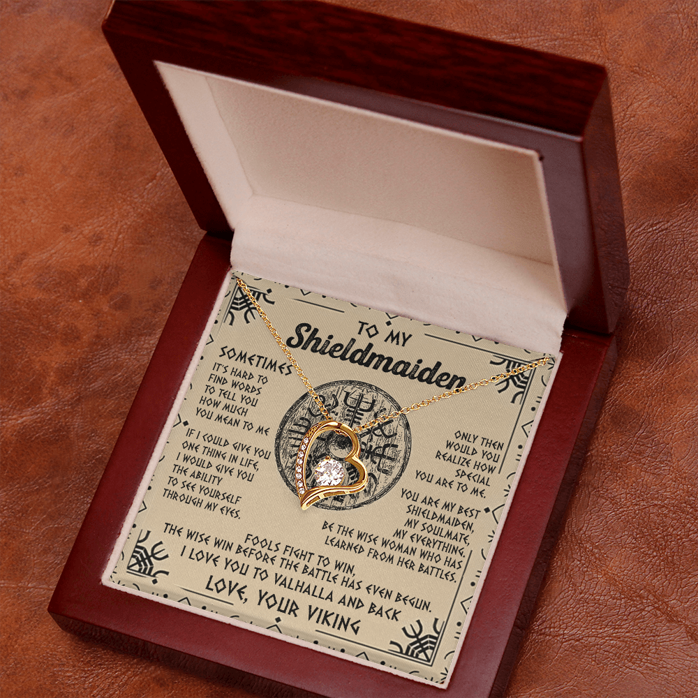 Viking Gift for Your Shieldmaiden-Forever Love Necklace-"My Everything" Shieldmaiden