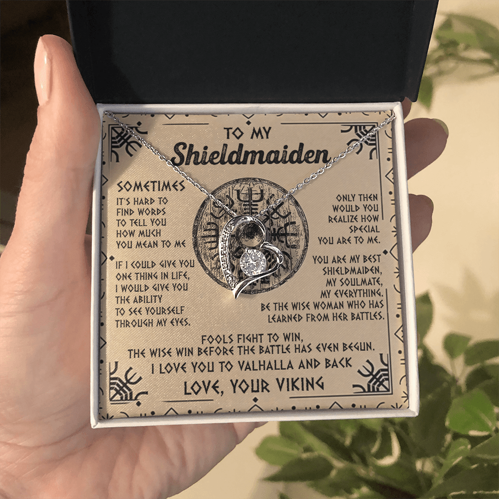 Viking Gift for Your Shieldmaiden-Forever Love Necklace-"My Everything" Shieldmaiden