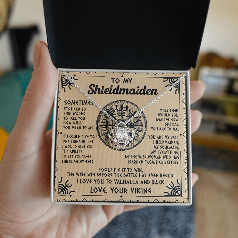 Viking Gift for Your Shieldmaiden-Love Knot Necklace-"My Everything" Shieldmaiden.